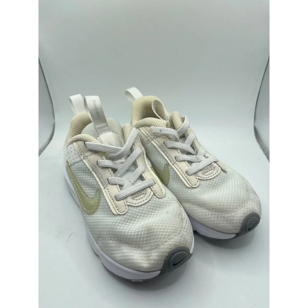 Nike Air Max Kids Shoes Toddler White Beige Low Top Sneakers‎ Size 10C